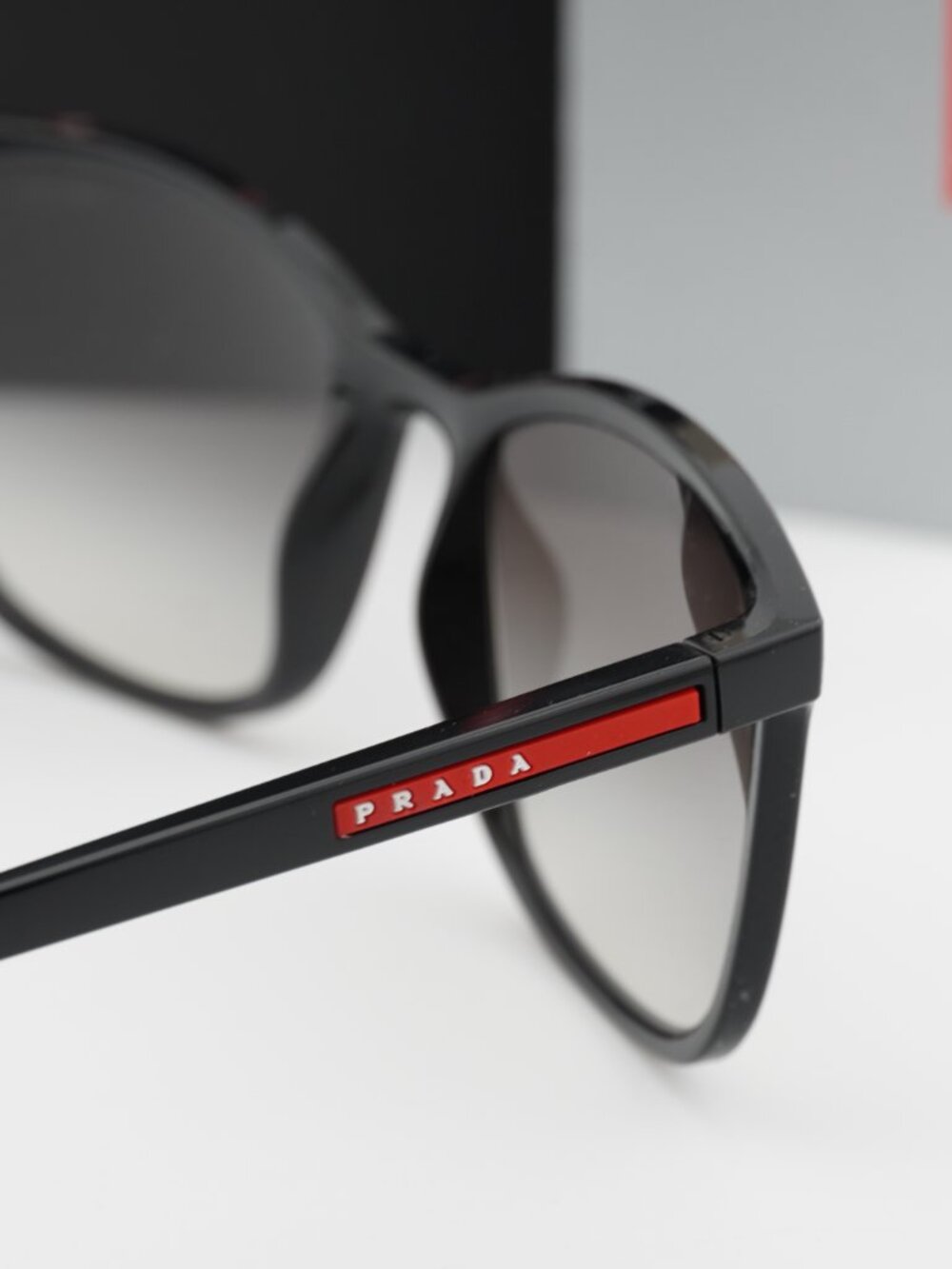 Prada PSA08S 1AB0A7 Square Sunglasses – Black\Grey Gradient - Picture 5 of 9